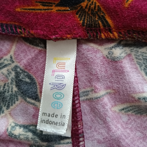 LulaRoe Leggings Hummingbird - Picture 3 of 4